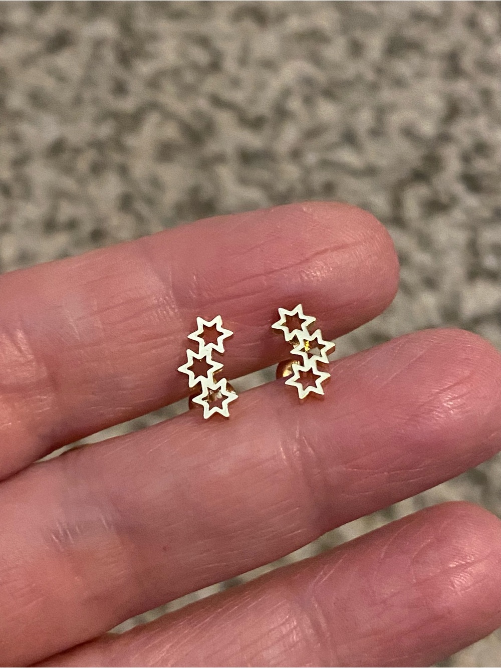Gold Star Cluster Stud Earrings - Women Jewelry